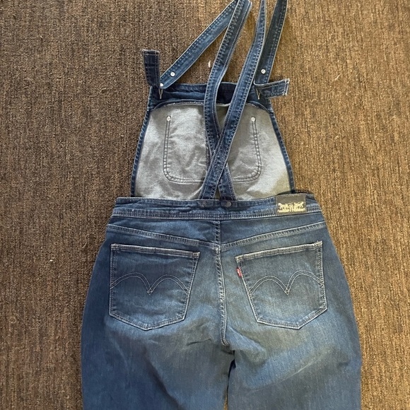 Levi's Blue Denim Women's Overalls - Picture 3 of 3